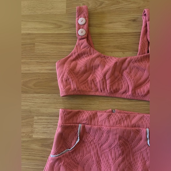 Seea x Free People Georgia bikini set pink, M - Picture 4 of 9